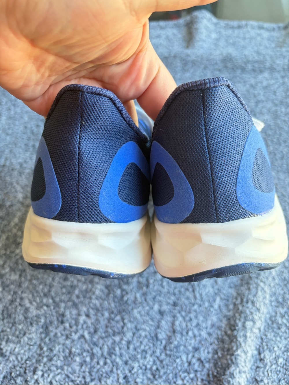 New Balance Men's Royal Blue Athletic Runners with Gold Logo - Picture 4 of 9